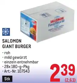 Metro Salomon giant burger Angebot