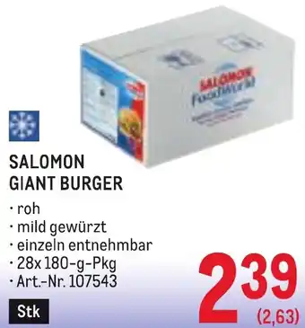 Salomon giant burger