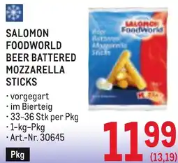 Metro Salomon foodworld beer battered mozzarella sticks Angebot