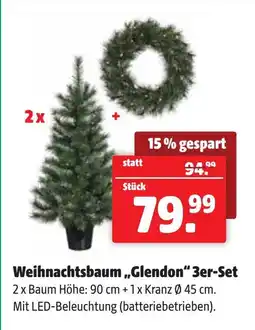 Der Grissemann Weihnachtsbaum „Glendon" 3er-Set Angebot