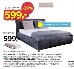 Möbelix Polsterbett taschenfederkernmatratze Angebot