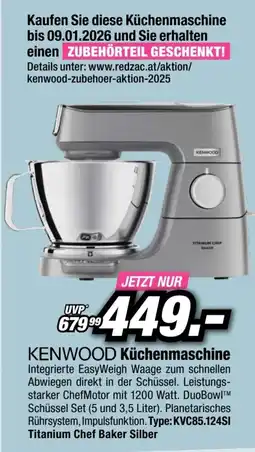 Red Zac Kenwood küchenmaschine Angebot