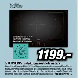 Red Zac Siemens induktionskochfeld autark Angebot