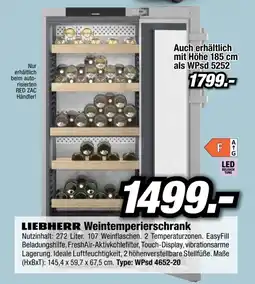 Red Zac LIEBHERR Weintemperierschrank Angebot