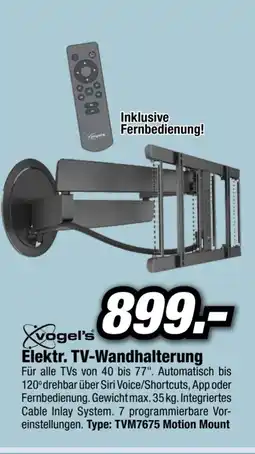 Red Zac Elektr. TV-Wandhalterung Angebot