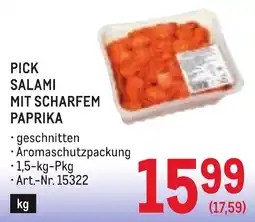 Metro Pick salami mit scharfem paprika Angebot