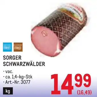 Metro Sorger schwarzwälder Angebot