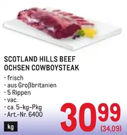 Metro Scotland hills beef ochsen cowboysteak Angebot