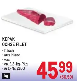 Metro Kepak ochse filet Angebot
