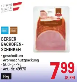 Metro Berger backofen- schinken Angebot