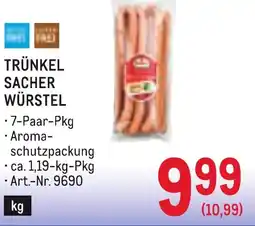 Metro TRÜNKEL SACHER WÜRSTEL Angebot