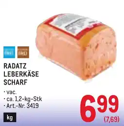 Metro Radatz leberkäse scharf Angebot