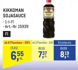 Metro Kikkoman sojasauce Angebot