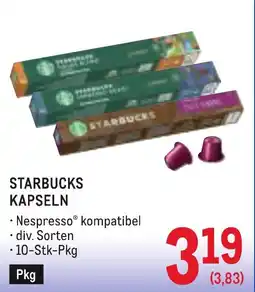Metro Starbucks kapseln Angebot