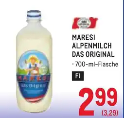 Metro Maresi alpenmilch das original Angebot