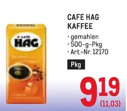 Metro Cafe hag kaffee Angebot