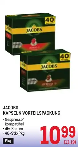 Metro Jacobs kapseln vorteilspackung Angebot