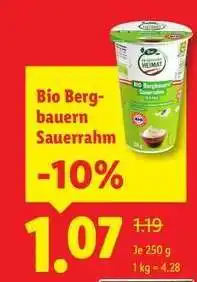 Lidl BIO-BERGBAUERN SAUERRAHM Angebot