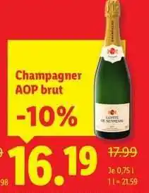 Lidl Champagner AOP Brút Angebot