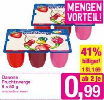 Sutterlüty Danone Fruchtzwerge 6x50g Angebot