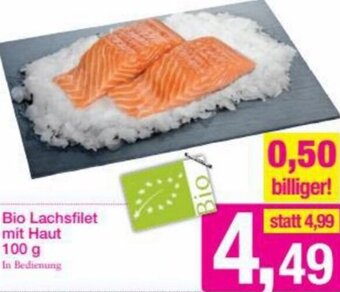 Bio Lachsfilet Mit Haut 100g