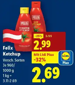 Lidl Felix Ketchup Angebot