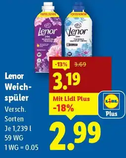 Lidl Lenor Weich- spüler Angebot
