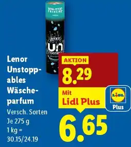 Lidl Lenor Unstopp- ables Wäsche- parfum Angebot
