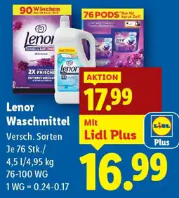 Lidl Lenor Waschmittel Angebot