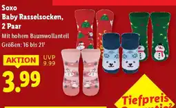 Lidl Soxo Baby Rasselsocken Angebot