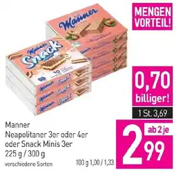 Sutterlüty Manner Neapolitaner 3er oder 4er oder Snack Minis 3er Angebot