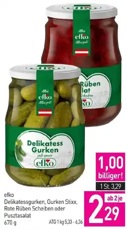 Sutterlüty efko Delikatessgurken, Gurken Stixx Angebot