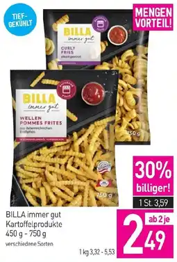 Sutterlüty BILLA immer gut Kartoffelprodukte Angebot