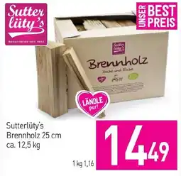 Sutterlüty Sutterlüty's Brennholz Angebot