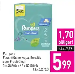 Sutterlüty Pampers Feuchttücher Aqua, Sensitiv oder Fresh Clean Angebot