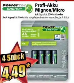 Norma Profi-Akku Mignon/Micro Angebot