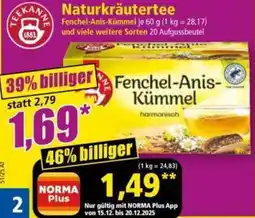 Norma Naturkräutertee Angebot