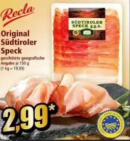 Norma Recla Original Südtiroler Speck Angebot