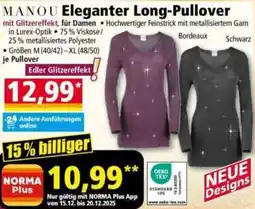 Norma MANOU Eleganter Long-Pullover Angebot
