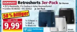 Norma DONNAY Retroshorts 3er-Pack für Herren Angebot