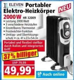 Norma TELEVEN Portabler Elektro-Heizkörper NEU Angebot