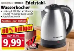 Norma GOURMETmaxx Edelstahl- Wasserkocher Angebot