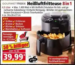 Norma GOURMETmaxx Heißluftfritteuse 8 in 1 Angebot