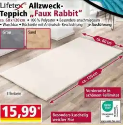 Norma Lifete Allzweck- Teppich,,Faux Rabbit Angebot