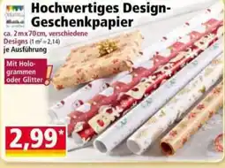 Norma Hochwertiges Design- Geschenkpapier Angebot