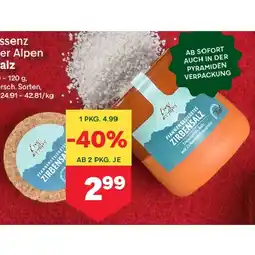 MPreis Essenz der Alpen Salz versch. Sorten MPREIS Angebot