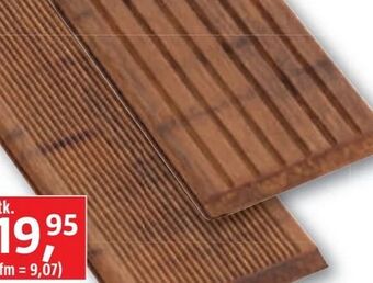 Bauhaus Terrassendiele Bambus Angebot