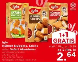 Unimarkt Iglo hühner nuggets, sticks safari abenteuer Angebot