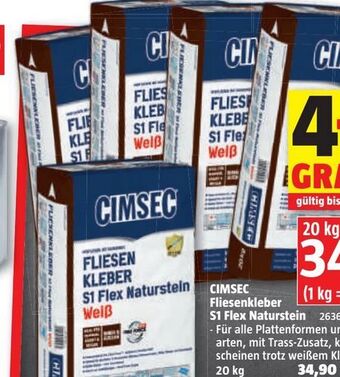 Bauhaus Fliesenkleber S1 Flex Stark Angebot
