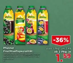 Unimarkt Pfanner Fruchtsaftspezialität Angebot